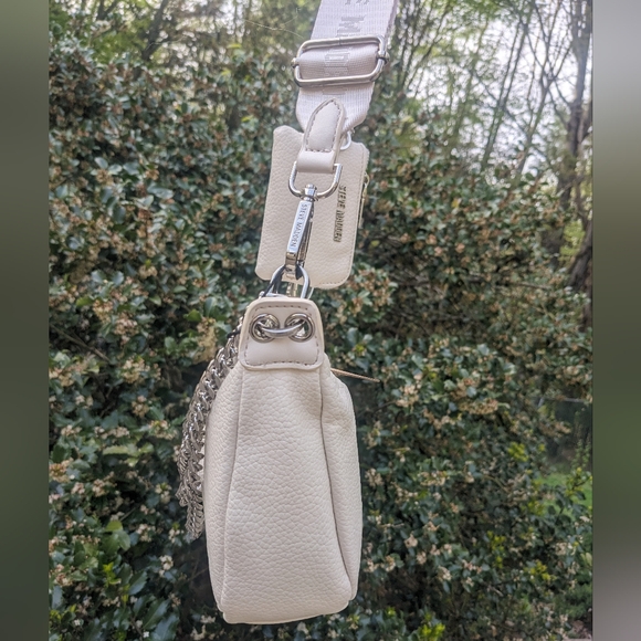 Steve Madden White Half Moon Sling Crossbody Bag With Matching Wallet. NWT. - Picture 7 of 16